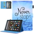 thumbnail image 1 of TECH CIRCLE Case for Fire Max 11 Tablet (13th Generation - 2023 Release), PU Leather Protective Folio Case with [Adjustable Viewing Stand Angles /Card Holder] Lightweight Slim Flip Cover (Blue Sea), 1 of 6