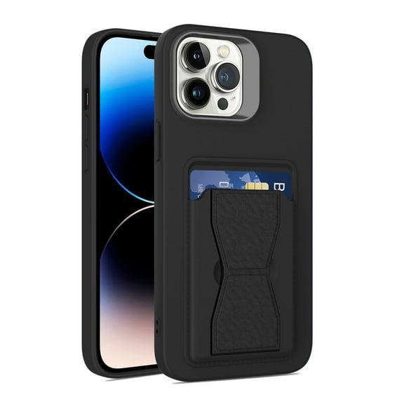 TECH CIRCLE Case For iPhone 12 Pro Max,Slim Soft TPU Heavy Duty Drop Shockproof Protective Case Card Slot Kickstand Magnetic Car Mount Women Men Girls Case for iPhone 12 Pro Max 6.7" 2020,Black