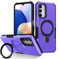 thumbnail image 1 of TECH CIRCLE Case for Galaxy A03S, Premium Plastic/TPU Hard Case with Sturdy View Kickstand Military Drop Shockproof Protective Rugged Slim Back Cover Shell for Galaxy A03S 6.5" 2021,Purple, 1 of 8