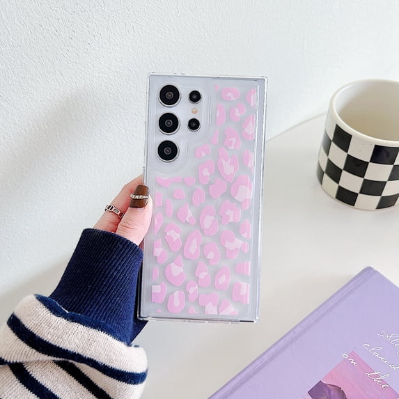 TECH CIRCLE Case For Galaxy Note 20,Cute Clear Slim Girls Women Shockproof Protective Soft TPU Bumper Transparent Cover Phone Case for Samsung Galaxy Note 20 6.7" 2020,Pink Leopard Print