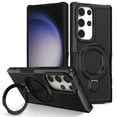 thumbnail image 1 of TECH CIRCLE Case for Galaxy S23 Ultra, Premium Plastic/TPU Hard Case with Sturdy View Kickstand Military Drop Shockproof Protective Rugged Slim Back Cover Shell for Galaxy S23 Ultra,Black, 1 of 8