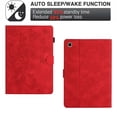 thumbnail image 1 of TECH CIRCLE Case for Galaxy Tab A7 Lite (2021) 8.7" (Model SM-T220) - Lightweight Folio Case with Adjustable Viewing Stand Angles /Card Holders, Protective Cute Wallet Leather Cover (Butterfly Red), 1 of 7