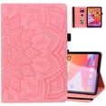 thumbnail image 1 of TECH CIRCLE Case for Galaxy Tab A9 Plus 2023 - Protective Leather Folio Case with [Adjustable Viewing Stand Angle & Card Slots] Durable Thin Cute Flower Cover for Galaxy Tab A9+ 11" (SM-X210), Pink, 1 of 6