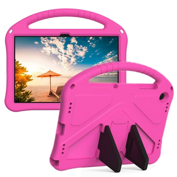 TECH CIRCLE Case for Galaxy Tab A9 Plus 2023 Tablet - Lightweight Portable Handle Case with [Sturdy Viewing Kickstand] Shockproof Durable Rugged EVA Cover for Galaxy Tab A9+ (11") Model SM-X210, Rose