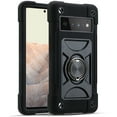 thumbnail image 1 of TECH CIRCLE Case for Google Pixel 6 Pro Smartphone (6.7in) - Shockproof Protective Lightweight Durable Nice Back Cover Case with Metal Ring /Sturdy Kickstand (Black), 1 of 7