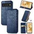 thumbnail image 1 of TECH CIRCLE Case for Google Pixel 8,PU Leather Folio Wallet Cover Slim Premium Retro Stylish Case ID Credit Card Slots Stand Kickstand Magnetic Closure Cover Designed for Google Pixel 8,Blue, 1 of 5