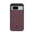 thumbnail image 1 of TECH CIRCLE Case for Google Pixel 8, PU Leather Slim Fit Shockproof Phone Cover Compatible with Wireless Charging Shockproof Protective Men Boy Case for Google Pixel 8 - Winered, 1 of 9