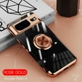 thumbnail image 1 of TECH CIRCLE Case for Google Pixel 8,Ultra Slim Transparent Phone Cover Thin Fit Lightweight Shockproof Clear Case With 360° Ring Kickstand Magnetic Car Mount For Google Pixel 8 6.2" 2023,Rosegold, 1 of 11