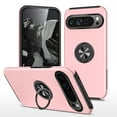 thumbnail image 1 of TECH CIRCLE Slim Case for Google Pixel 9 Pro XL Case (6.8", 2024), Built-in Metal Finger Ring Kickstand, Compatible with Magnetic Car Mount, Lightweight Protective Shockproof Cover, Pink, 1 of 7