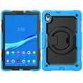 thumbnail image 1 of TECH CIRCLE Case for Lenovo Tab M10 Plus (10.3") (Model TB-X606F) with [Screen Protector] - Drop Proof Protective Kickstand Case Portable Handle Sturdy Rugged Cover, Lightblue, 1 of 10
