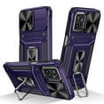 thumbnail image 1 of TECH CIRCLE Case for Motorola Moto G Power 5G 2023 Back Cover with Magnetic Kickstand+Metal Ring Holder, Shockproof Hybrid Covers [360 Degree Rotating Bracket] [Corner Protection] - Purple, 1 of 8
