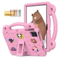 thumbnail image 1 of TECH CIRCLE Case for Onn 10.1" Tablet 2024 Gen 4, Cartoon Panda Shockproof Rugged Lightweight Convertible Stand Handles Kids Friendly Case for Onn 10.1 inch 4 Gen Tablet 2024 Model:100135925,Pink, 1 of 7