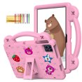 thumbnail image 1 of TECH CIRCLE Case for Onn 10.1" Tablet 2024 Gen 4, Strawberry Panda Shockproof Rugged Lightweight Convertible Stand Handles Kids Friendly Case for Onn 10.1 inch 4 Gen Tablet 2024 Model:100135925,Pink, 1 of 7