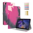 thumbnail image 1 of TECH CIRCLE Case with Pen Holder for Samsung Galaxy Tab A9 8.7" 2023, Watercolor Painting PU Leather Multi-Angle View Stand Card Slots Wallet Case for Galaxy Tab A9 8.7 inch 2023 SM-X110/X115, Berry, 1 of 6