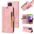 thumbnail image 1 of TECH CIRCLE Case for Samsung Galaxy A52 4G/5G,Shockproof Premium PU Leather ID Credit Card Holder Wallet Case Magnetic Flip Kickstand Phone Cover with Hand Strap,Pink, 1 of 15