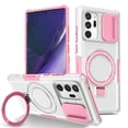 thumbnail image 1 of TECH CIRCLE Case for Samsung Galaxy Note 20 Ultra (6.9") - [Sliding Cover for Camera Protection] [Compatible with MagSafe] Shockproof Multifunctional Case with Kickstand/Phone Ring Holder,Pink White, 1 of 1