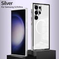 thumbnail image 1 of TECH CIRCLE Case for Samsung Galaxy S22 Ultra (2022) 6.8" - Premium Metal/Plastic Shockproof Rugged Case [Compatible with MagSafe/ Magnetic Car Phone Holder] Protective Clear Back Cover, Silver, 1 of 1