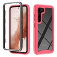 thumbnail image 1 of TECH CIRCLE Case for Samsung Galaxy S23 Plus 5G, 2 in 1 Slim Hybrid Shockproof Rubber Flexible Bumper Transparent Matte Anti-Slip Protective CLear Cover Case for Galaxy S23 Plus 5G 6.6 inch,Rose, 1 of 6