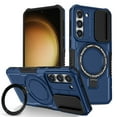 thumbnail image 1 of TECH CIRCLE Case for Samsung Galaxy S23 Plus (6.6") - [Sliding Cover for Camera Protection] [Compatible with MagSafe] Shockproof Multifunctional Case with Hidden Kickstand/Phone Ring Holder,Royal Blue, 1 of 1