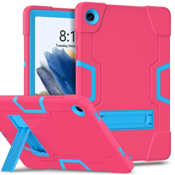 TECH CIRCLE Case for Samsung Galaxy Tab A9 Plus (2023) Tablet, Model SM-X210/SM-X215/SM-X216 Case - Heavy Duty Protective Shockproof Rugged Simple Back Cover Case with Foldable Kickstand, Rose Blue