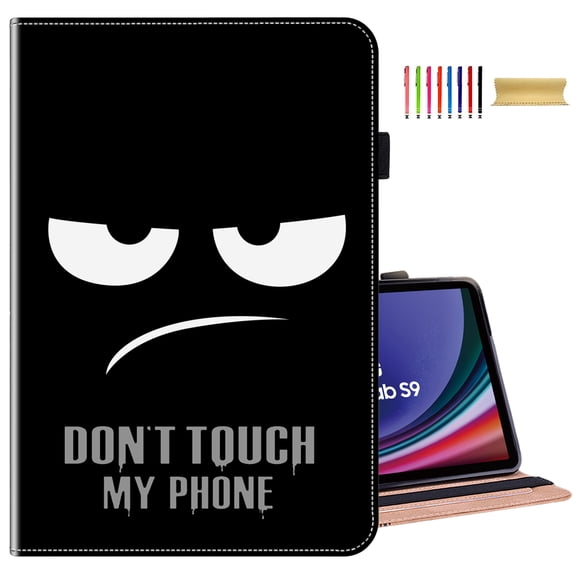 TECH CIRCLE Case for Samsung Galaxy Tab S6 10.5" 2019,PU Leather Stand Folio Case Pen Holder Elastic Band Protective Auto Wake/Sleep Wallet Case for Galaxy Tab S6 2019 SM-T860/T865/T867,Don't Touch