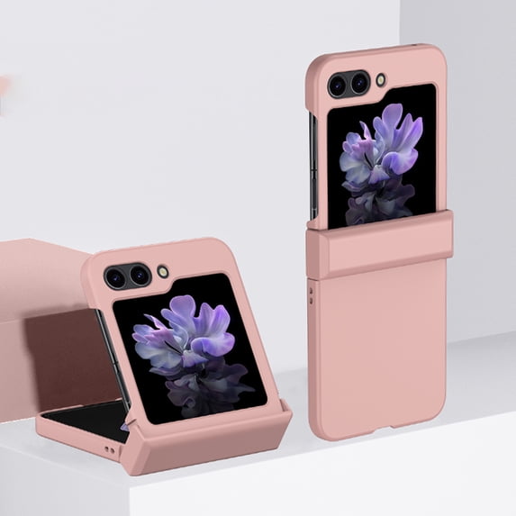 TECH CIRCLE Case For Samsung Galaxy Z Flip 4,Thin Slim Hard PC Shookproof Folding Anti-Drop Wear-Resistant Full-Body Protection Phone Case with Hinge for Samsung Galaxy Z Flip 4 5G 6.7" 2022,Pink