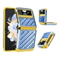 thumbnail image 1 of TECH CIRCLE Case for Samsung Galaxy Z Flip 5 5G 2023, Hinge Protection Military-grade Full-Body Dual Layer Drop Proof Rugged Shockproof Protective Case for Samsung Galaxy Z Flip 5 5G 6.7 inch, Blue, 1 of 7