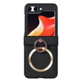 thumbnail image 1 of TECH CIRCLE Case for Samsung Galaxy Z Flip 6,Shockproof Leather Magnetic Mag Safe Case Ring Holder Kickstand Wireless Charging Cover for Galaxy Z Flip 6 5G 2024,Black, 1 of 7