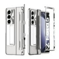 thumbnail image 1 of TECH CIRCLE Case for Samsung Galaxy Z Fold5 5G 2023,Slim Thin Rugged Protective Anti-Scratch Shell Support Wireless Charging Hidden Kickstand Clear Case for Samsung Galaxy Z Fold 5 2023, Silver, 1 of 8