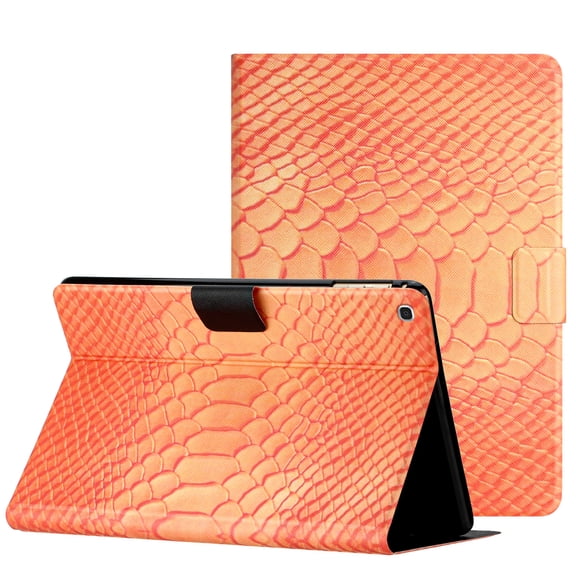 TECH CIRCLE Case for (2019 Release) Galaxy Tab A 10.1" Tablet (Model SM-T510) - Classic Leather Case with Stand (Orange)