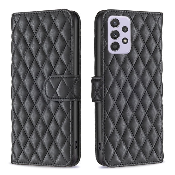TECH CIRCLE Case for Samsung Galaxy A52 5G/4G,Magnetic Leather Card Pocket Wallet Kickstand Flip Shockproof Cover for Galaxy A52 6.5-inch,Black