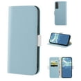 thumbnail image 1 of TECH CIRCLE Case for Samsung Galaxy S21 FE,Lychee Texture PU Leather Card Slots Wallet Cover,Magnetic Clasp Flip Kickstand Phone Protective Case,Blue, 1 of 10