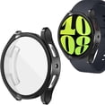 thumbnail image 1 of TECH CIRCLE Case for Samsung Galaxy Watch 6 (44mm) 2023 Smartwatch Model SM-R940 - Premium Scratch Resistant TPU Case, Black, 1 of 1