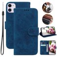 thumbnail image 1 of TECH CIRCLE Case for iPhone 11, Luxury Wallet Flip Leather Magnetic Shockproof Protective Card Slots Holder Case Cover,Blue, 1 of 5