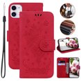 thumbnail image 1 of TECH CIRCLE Case for iPhone 11, Luxury Wallet Flip Leather Magnetic Shockproof Protective Card Slots Holder Case Cover,Red, 1 of 5