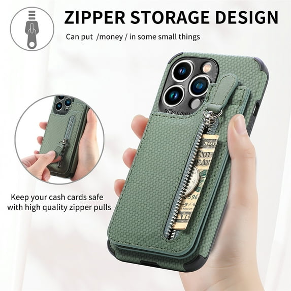 TECH CIRCLE Case for iPhone 12 Pro Max, Luxury Shockproof Magnetic Leather Wallet Card Holder Stand Case Cover,For iPhone 12 Pro Max 6.7 inch,Green