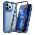 thumbnail image 1 of TECH CIRCLE Case for iPhone 14 Pro Max (6.7") Cell Phone (2022) - Clear Back Cover Case with Screen Protector (Darkblue), 1 of 4