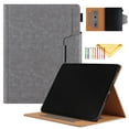 thumbnail image 1 of TECH CIRCLE Case for iPad 10th Generation 10.9 Inch (2022 Model), Multi-Angle Viewing Protective Stand Cover with Pencil Holder & Pocket Auto Sleep/Wake Folio PU Leather Cases for Women Men, Gray, 1 of 8