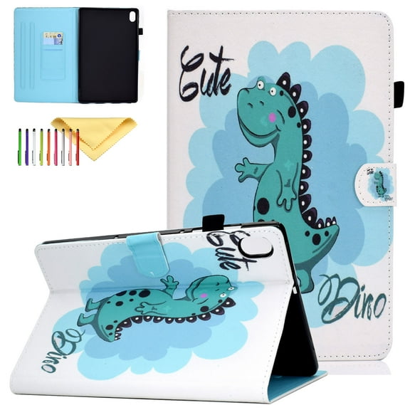 TECH CIRCLE Case for iPad 10th Generation 10.9 Inch 2022,PU Leather Corner Protection Multi-Angle Stand Folio Smart Cover with Auto Sleep/Wake Function for iPad 10.9 Inch 2022 Release, Dinosaur