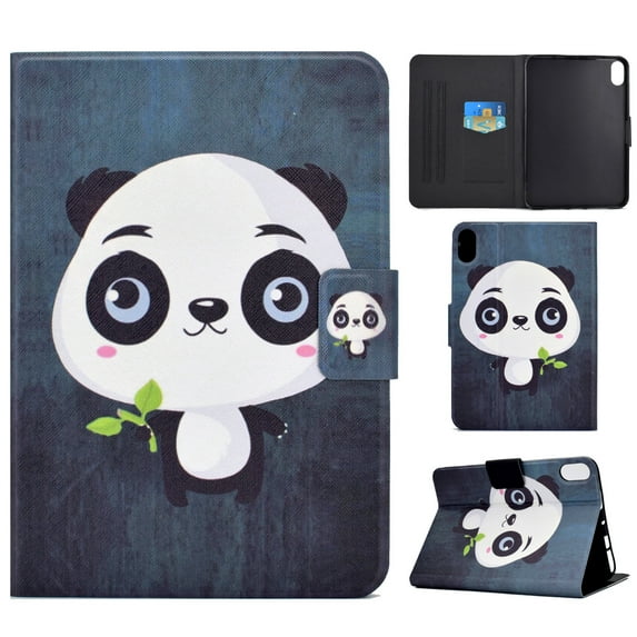 TECH CIRCLE Case for iPad 10th Generation 10.9 Inch 2022,PU Leather Corner Protection Multi-Angle Stand Folio Smart Cover with Auto Sleep/Wake Function for iPad 10.9 Inch 2022 Release, Panda