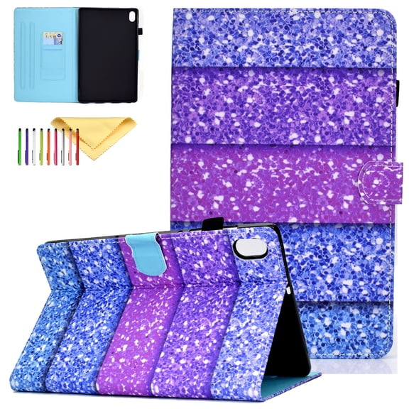 TECH CIRCLE Case for iPad 10th Generation 10.9 Inch 2022,PU Leather Corner Protection Multi-Angle Stand Folio Smart Cover with Auto Sleep/Wake Function for iPad 10.9 Inch 2022 Release, Rainbow Sand