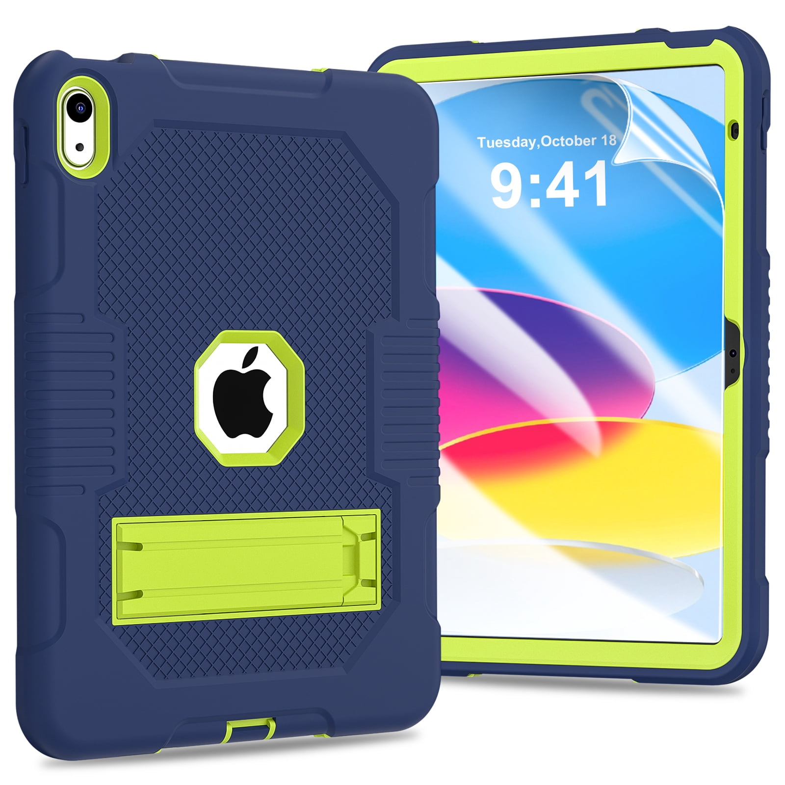 TECH CIRCLE Case for iPad 10th Generation 10.9 inch 2022, Heavy Duty ...