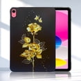 thumbnail image 1 of TECH CIRCLE Case for iPad 10th Generation 2022 10.9 Inch, Ultra Slim Thin Lightweight Elegant Pattern Soft TPU Anti-Scratch Protective Back Cover Case for iPad 10th Gen 10.9 inch 2022,Gold Rose, 1 of 6