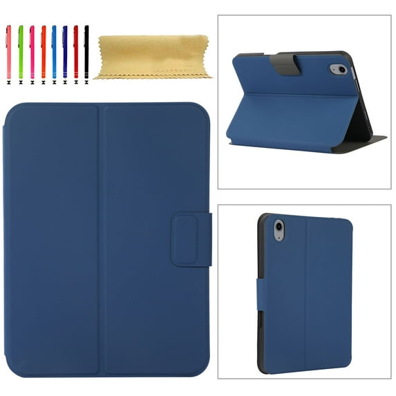TECH CIRCLE Case for iPad 10th Generation 2022, iPad 10 Case with Pencil Holder,Premium Shock Proof Stand Folio Soft TPU Back Auto Sleep/Wake Case for New Apple iPad 10.9 inch 2022, Blue