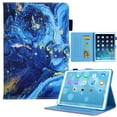 thumbnail image 1 of TECH CIRCLE Case for iPad 10th Generation Case 2022, Multi-Angle Viewing Stand PU Leather Smart Folio Protection Case with Auto Sleep/Wake for iPad 10th Gen 10.9 inch, Blue Marble, 1 of 7
