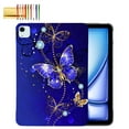 thumbnail image 1 of TECH CIRCLE Case for iPad Air 11 Inch M2 2024,Ultra Slim Thin Lightweight Elegant Pattern Soft TPU Anti-Scratch Protective Back Cover Case for iPad Air 6th Generation 11 Inch M2 2024,Blue Butterfly, 1 of 6