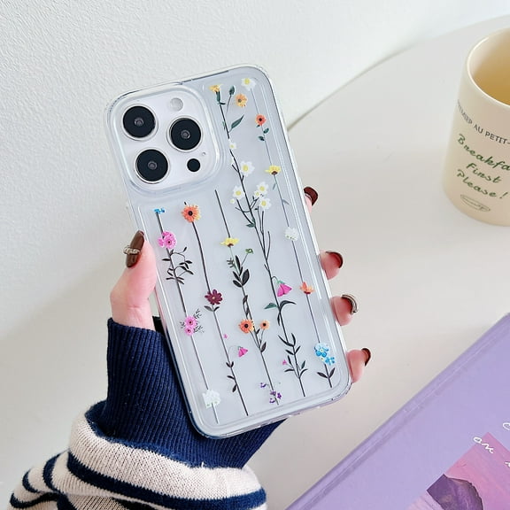 TECH CIRCLE Case For iPhone 11 Pro Max,Cute Clear Slim Girls Women Shockproof Protective Soft TPU Bumper Transparent Cover Phone Case for Apple iPhone 11 Pro Max 2019,Flower