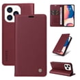 thumbnail image 1 of TECH CIRCLE Case For iPhone 13 6.1 inch,Luxury 360 Protection Shockproof Soft TPU Solid Color PU Leather Magnetic Closure Flip Wallet Credit Card Kickstand Cover.For iPhone 13,Winered, 1 of 10