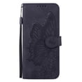 thumbnail image 1 of TECH CIRCLE Case for iPhone 15 Pro (2023) - [Embossed Butterfly Pattern] Protective PU Leather Wallet Case with [Card Holder /Wrist Strap] Fold Stand Folio Cute Cover Shell, Black, 1 of 1