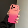 thumbnail image 1 of TECH CIRCLE Case for iPhone 17 Pro Max Gradient Color Soft TPU Case Funny Phone Case Cute Kawaii Curly Wave Frame Shape Slim Shockproof Protective Phone Cover for Women Girls,F, 1 of 12